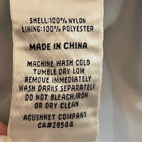 Footjoy | Navy Blue White 1/4 Zip Windbreaker Golf Jacket - Picture 10 of 10